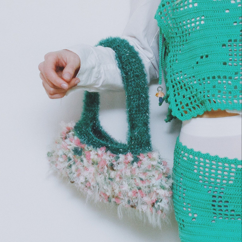 spring in harajuku green mini bag