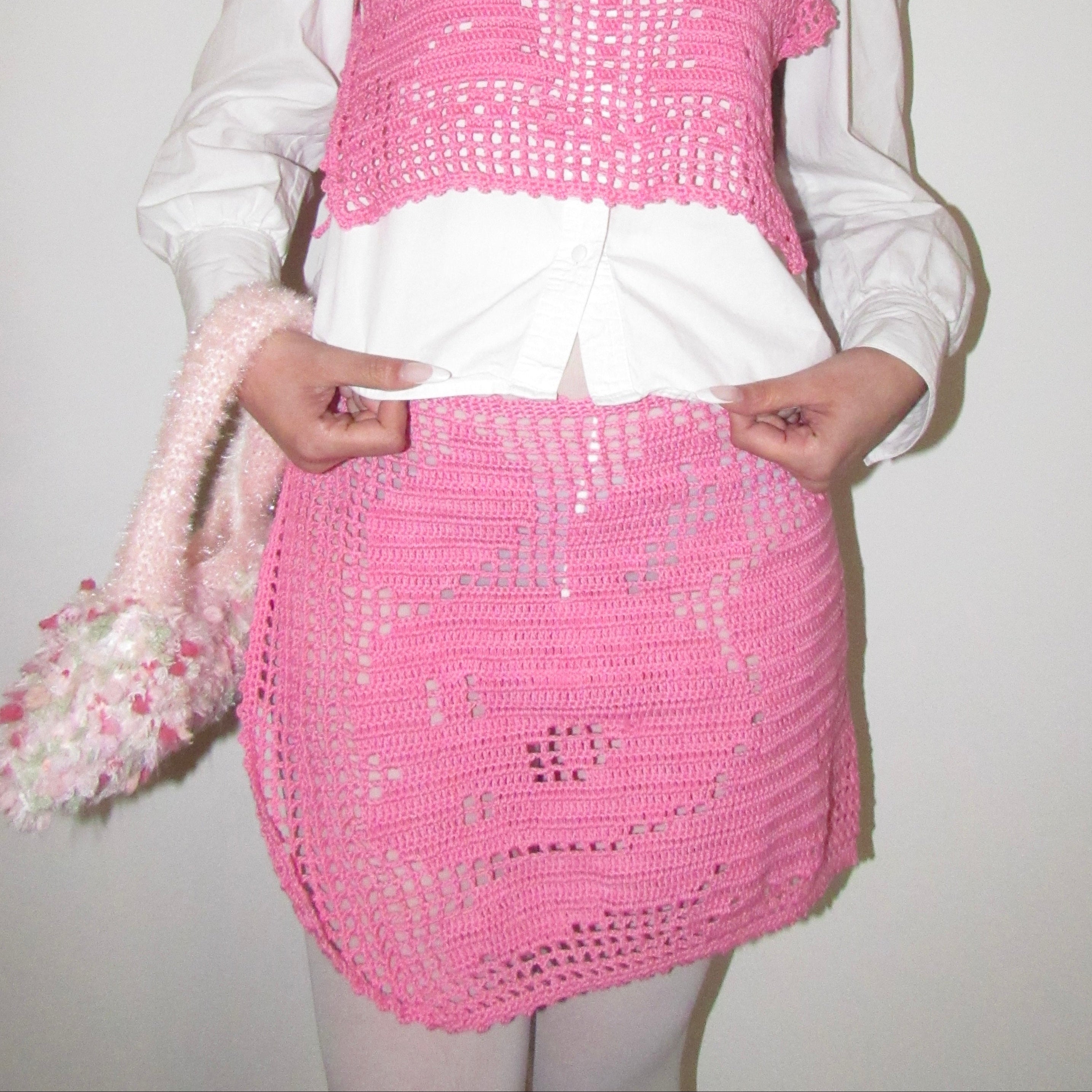 ichigo bunny filet wrap skirt