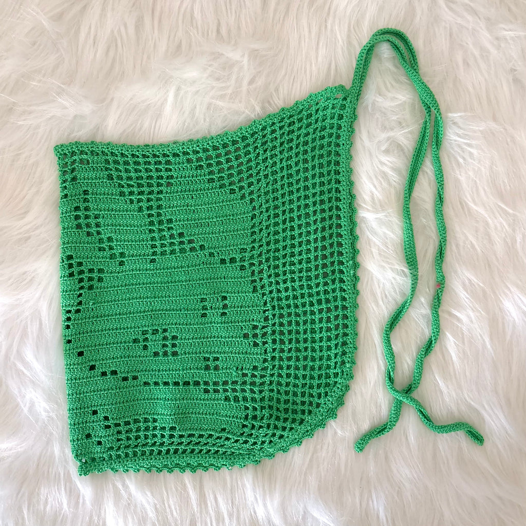 melon bunny filet wrap skirt