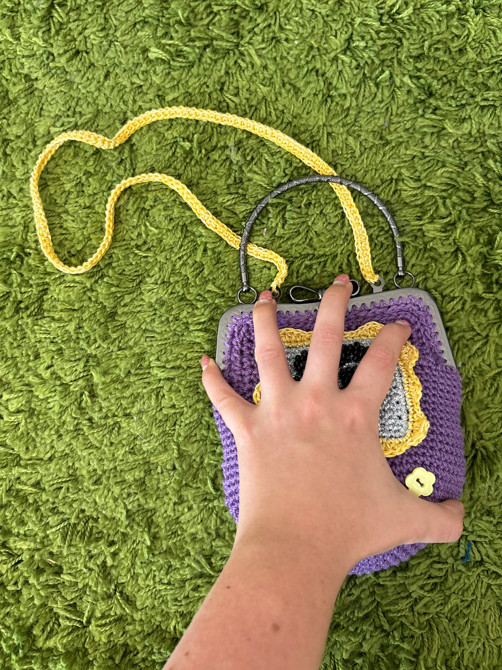 purple tamago mini bag