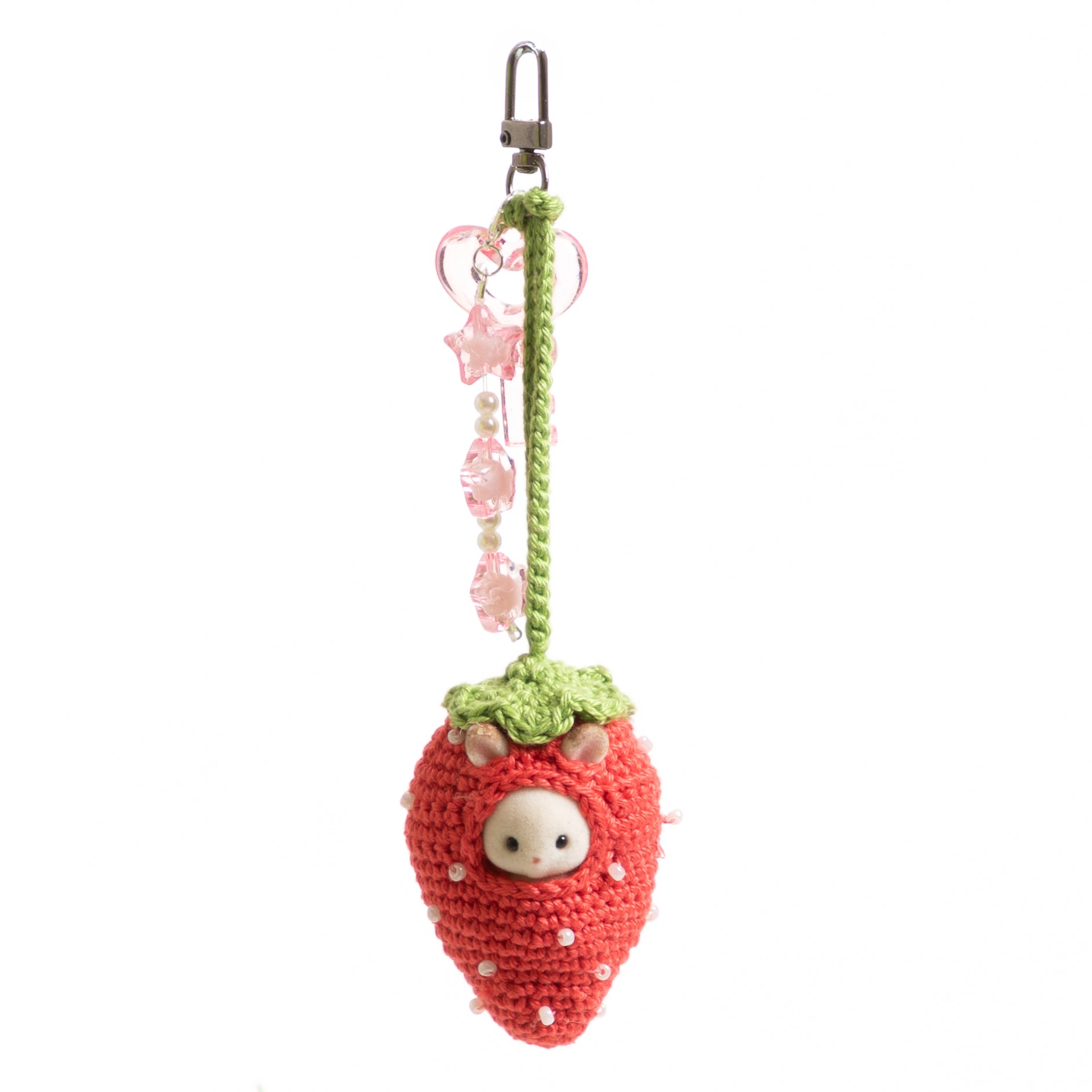 sylvanian fruit keychain