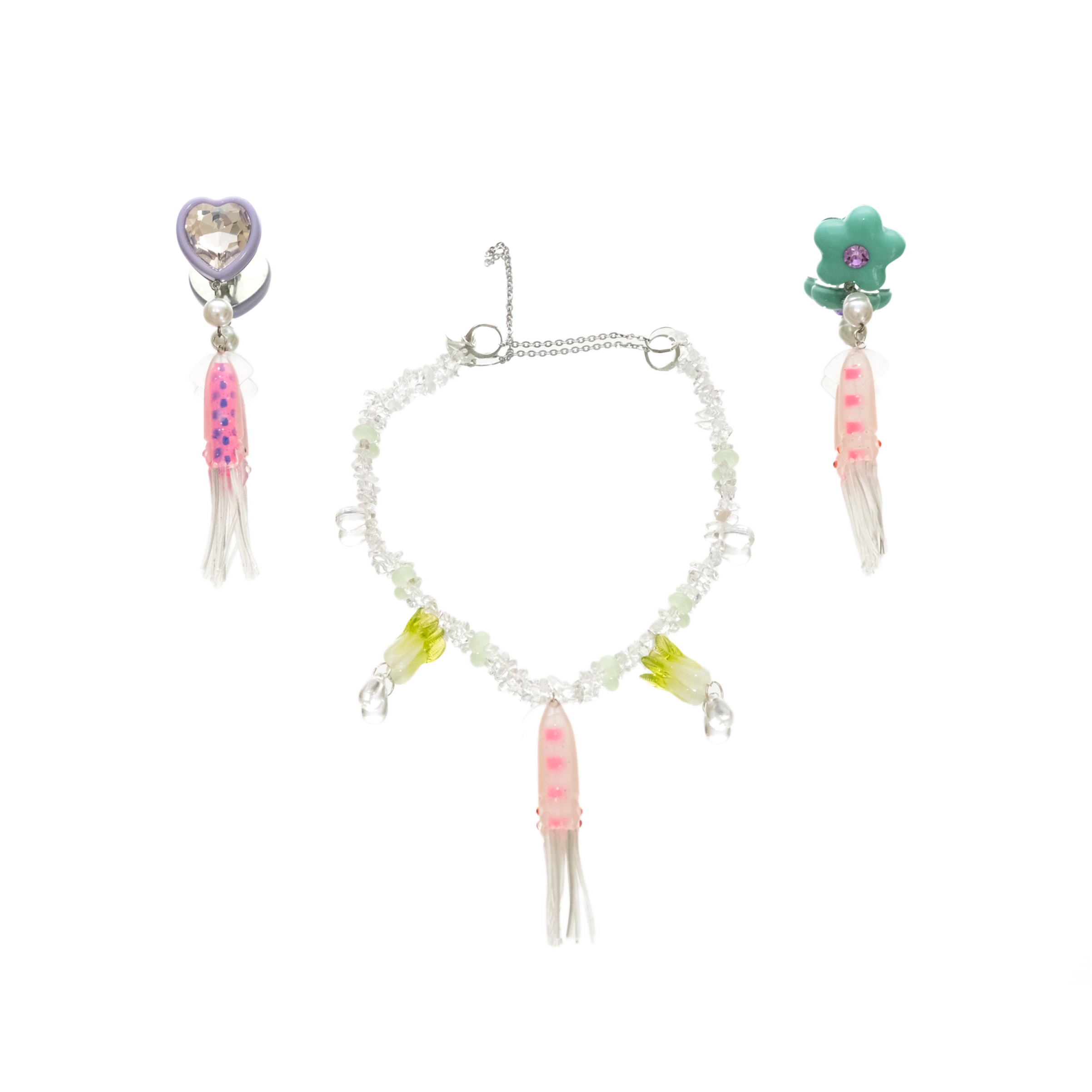 frutiger squid jewelry set