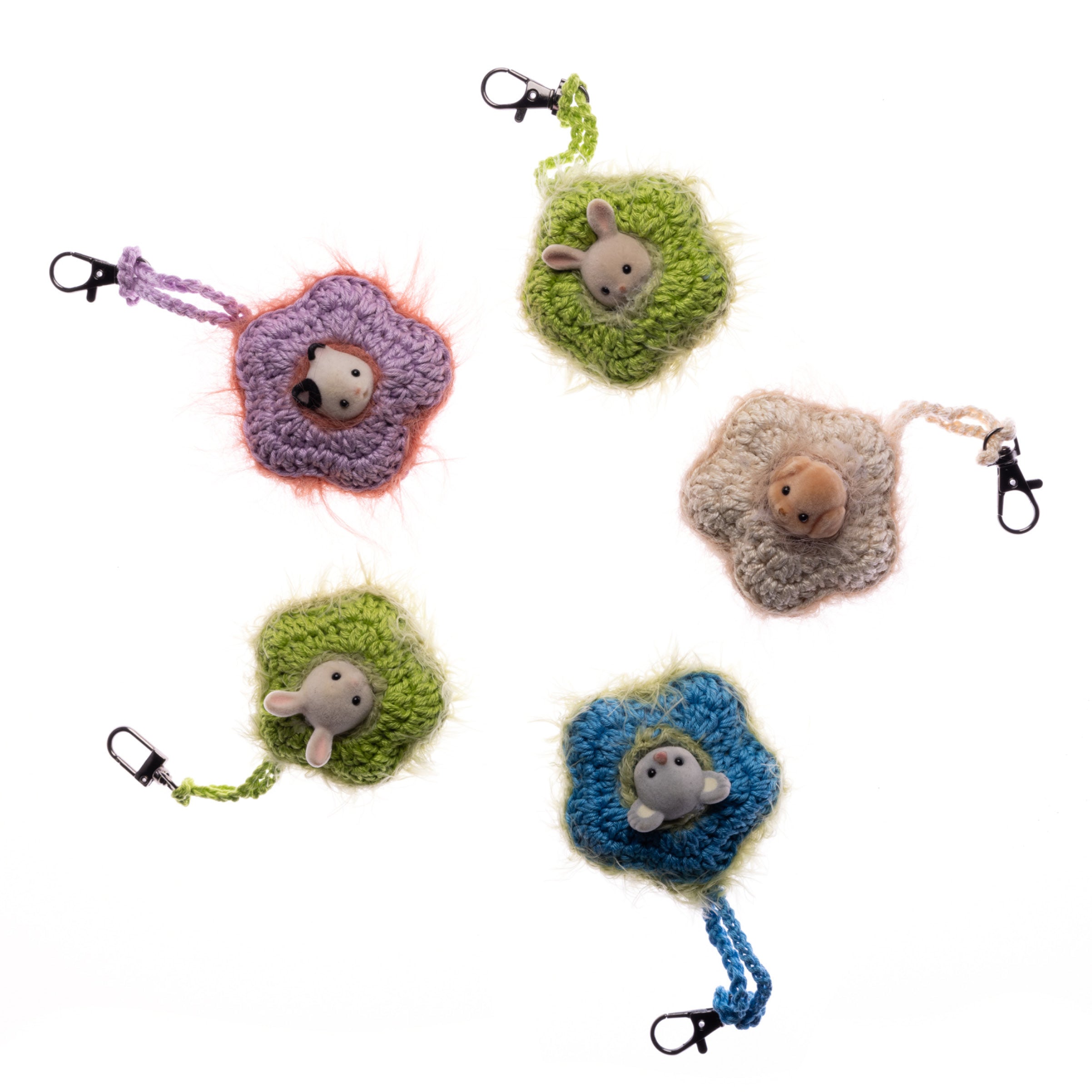 sylvanian fruit keychain