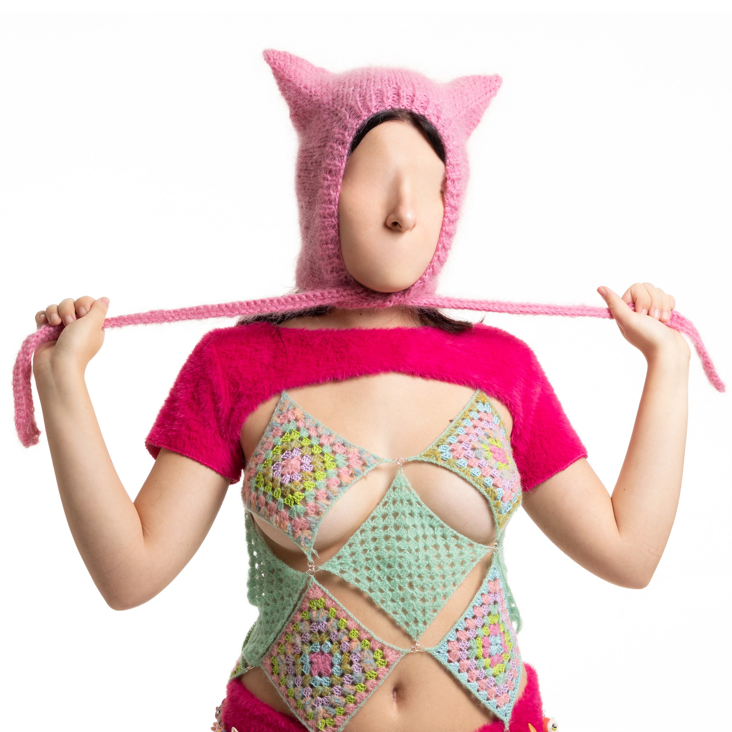 pink cat bonnet